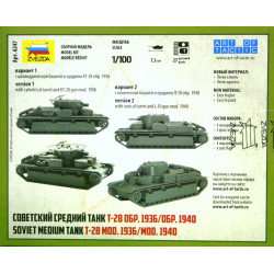 1:100 Zvezda 6247 - Padomju vidējais tanks T-28, mod. 1936.–1940.