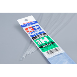 Tamiya 70206 - Plastmasas H-veida profils, caurspīdīgs. Augstums 3 mm, sienas biezums 1 mm. Profila garums - 40 cm. (5 gab.)
