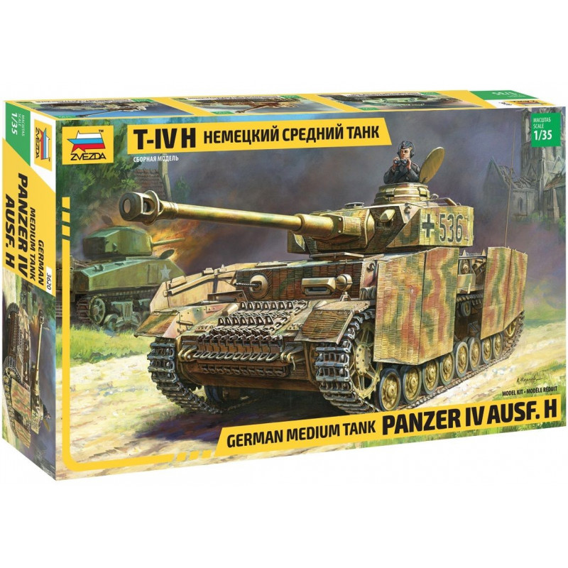 1:35 Zvezda 3620 - Panzer IV Ausf.H Vācu vidēja lieluma tanks