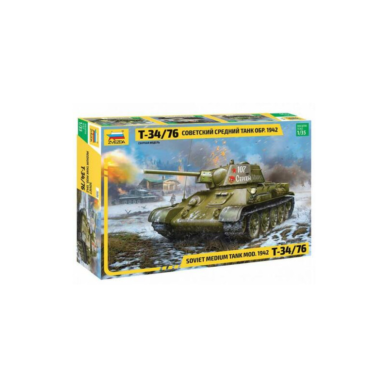 1:35 Zvezda 3686 Soviet Medium Tank T-34/76 mod. 1942