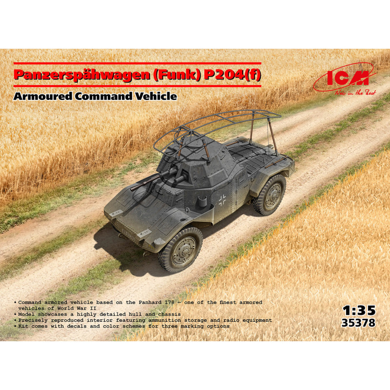 1:35 ICM 35378 - Panzerspähwagen (Funk) P204(f), Armoured Command Vehicle