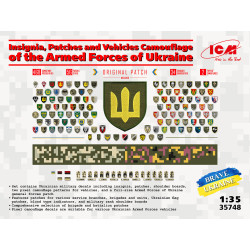 1:35 ICM 35748 - Uzlīmes: Ukrainas armijas personāla ševroni un militāro transportlīdzekļu maskēšanās