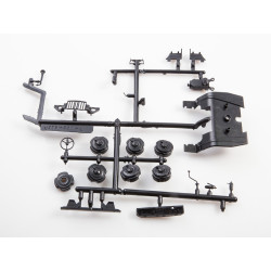 1:43 AVD Models 1465 - УРАЛ-375Д Бортовой грузовик с тентом, сборная модель / URAL-375D flatbed truck, model kit