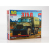 1:43 AVD Models 1465 - УРАЛ-375Д Бортовой грузовик с тентом, сборная модель / URAL-375D flatbed truck, model kit