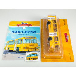 1:43 ЛиАЗ-677M / LiAZ-677M автобус с журналом №8, Modimio Collections