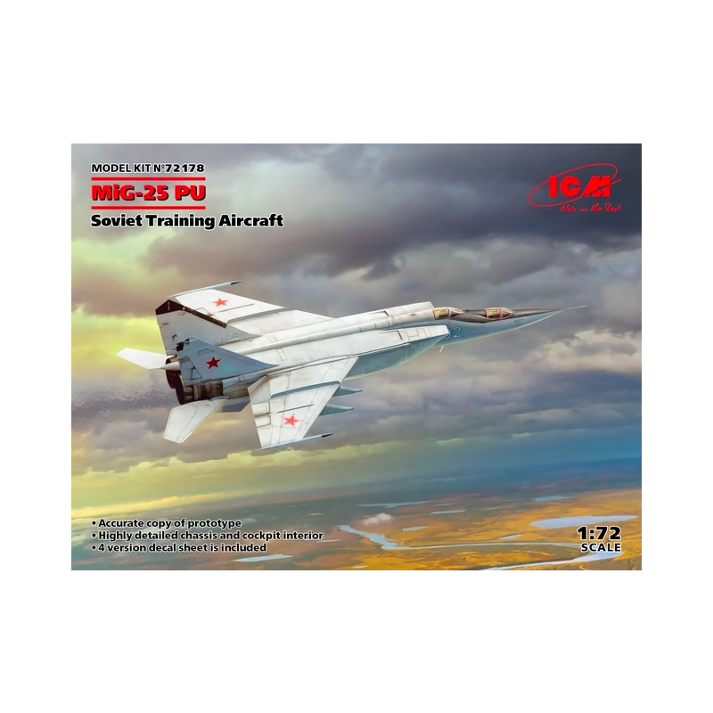 1:72 ICM 72178 - МиГ-25ПУ / MiG-25PU Soviet Training Aircraft