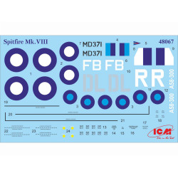 1:48 ICM 48067 - Spitfire Mk.VIII WWII British Fighter