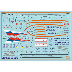 1:144 Zvezda 7003 Civil Airliner Airbus A-320