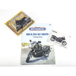 1:24 ИЖ 8.201-02 "Вега" мотоцикл с журналом №75, Modimio Collections