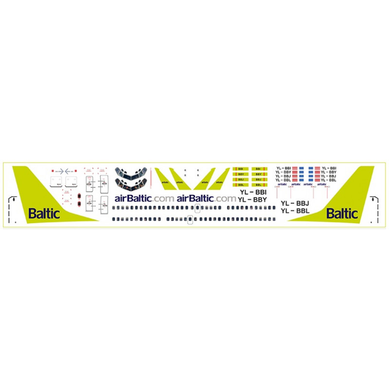 1:144 PAS-Decals - Boeing 737-300 Air Baltic, Decal