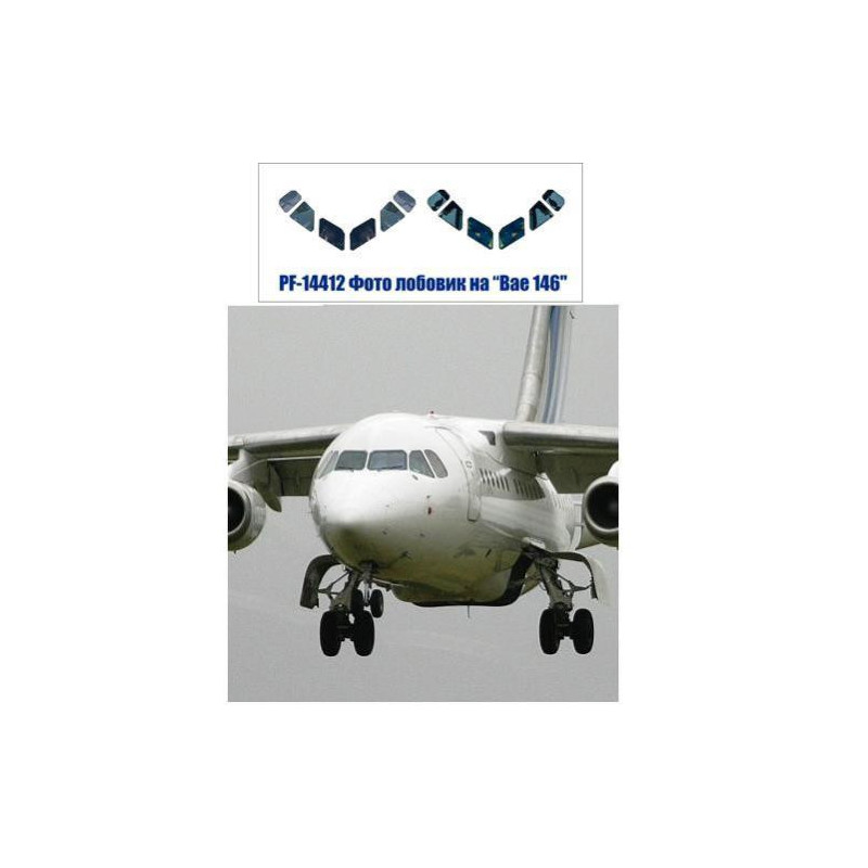 1:144 PAS-Decals - Декаль остекление кабины пилотов British Aerospace BAe146