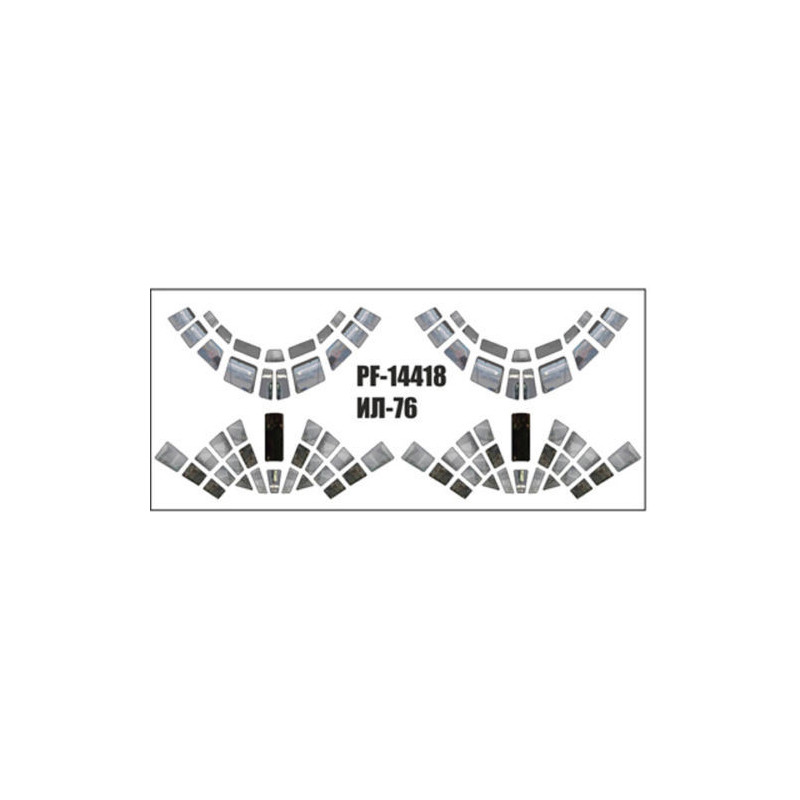 1:144 PAS-Decals - Декаль остекление кабины пилотов Ил-76