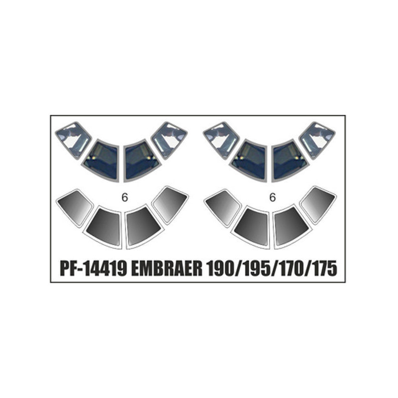 1:144 PAS-Decals - Декаль остекление кабины пилотов Embraer 190/195/170/175