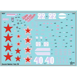 1:48 Zvezda 4837 - Як-7Б / YAK-7B (Late version) Soviet fighter