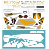 1:144 PAS-Decals - Boeing 777-300 Etihad new, Decal for Zvezda and Revell kits
