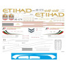 1:144 PAS-Decals - Boeing 777-300 Etihad, Decal for Zvezda and Revell kits