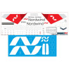 1:144 PAS-Decals - Boeing 777-300 Nordwind, Decal for Zvezda and Revell kits