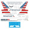 1:144 PAS-Decals - Boeing 757-200 American NEW, Decal for Zvezda and Revell kits