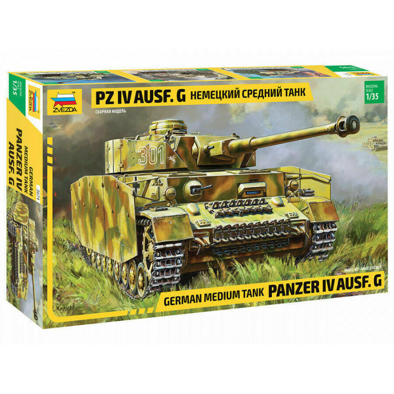 1:35 Zvezda 3674 - Panzer IV Ausf.G Немецкий средний танк