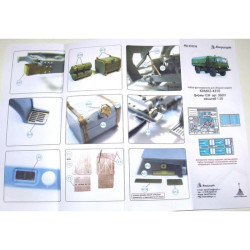 1:35 MicroDesign MD035218 - Photo Etched Detail Set for KamAZ-4310 (ICM 35001)
