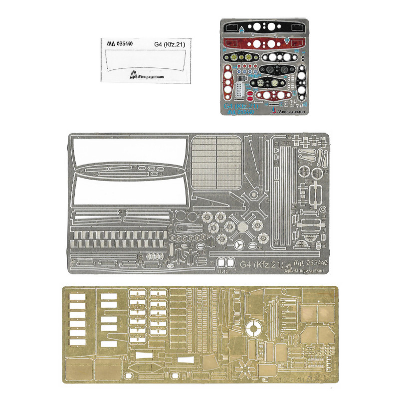 1:35 MicroDesign MD035440 - Photo Etched Detail Set for Mercedes-Benz G4 colored