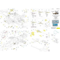 1:48 MicroDesign MD048058 - Photo Etched Detail Set for for KA-52 "Alligator" exterior