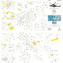 1:48 MicroDesign MD048243 - Ми-24 / Photo Etched Detail Set for for Mi-24 exterior