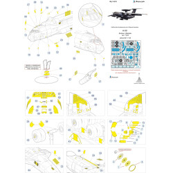 1:144 MicroDesign MD144216 - Photo Etched Detail Set for A-50 Mainstay (IL-76) (Zvezda 7024)