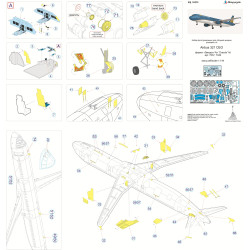 1:144 MicroDesign MD144232 - 3D Color Cocpit & Photo Etched Detail Set for Airbus A321 CEO