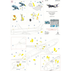 1:144 MicroDesign MD144226 - 3D Color Cocpit & Photo Etched Detail Set for Airbus A320 NEO