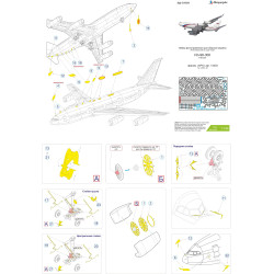 1:144 MicroDesign MD144244 - Photo Etched Detail Set for IL-96-300 (ARK Models 14403)