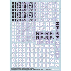 1:32 Begemot Decals 32-018 - Дополнительные опознавательные знаки ВВС России (образца 2010 года)