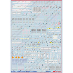 1:48 Begemot Decals 48-020 - Сухой Су-24 технические надписи