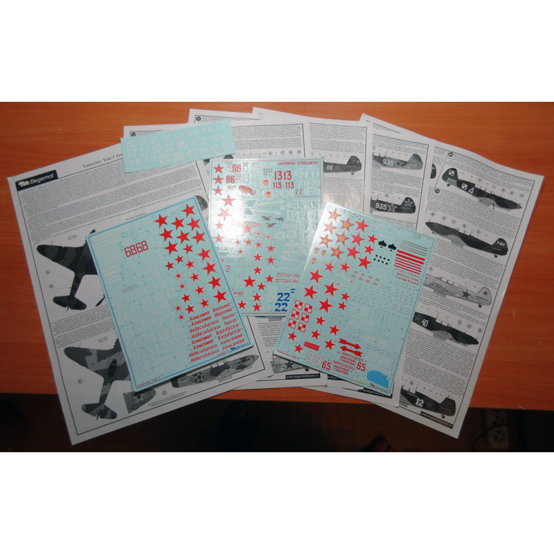 1:48 Begemot Decals 48-029 - Яковлев Як-7