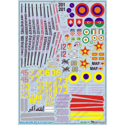 1:48 Begemot Decals 48-042 - Миль Ми-24В/ВП/Р/К Hind family