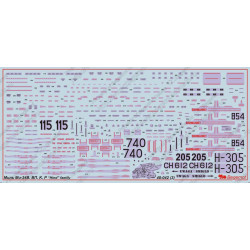 1:48 Begemot Decals 48-042 - Миль Ми-24В/ВП/Р/К Hind family