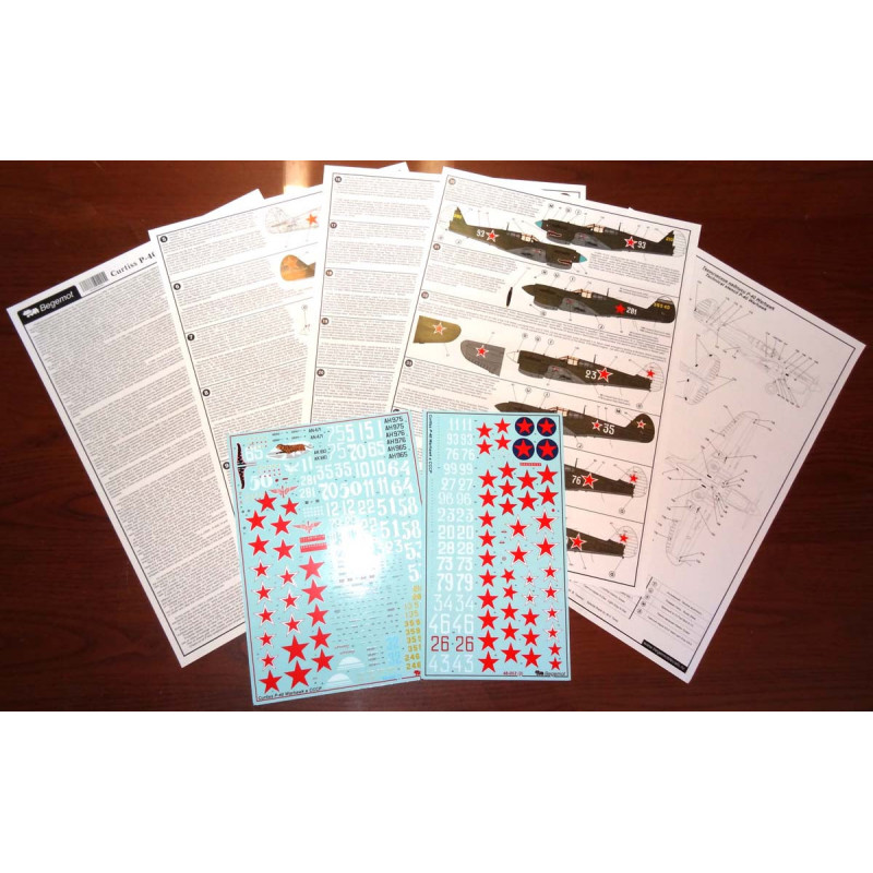 1:48 Begemot Decals 48-053 - Curtiss P-40 в СССР