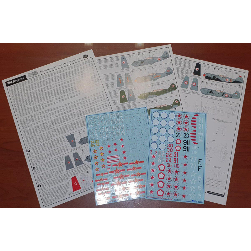 1:48 Begemot Decals 48-055 - Лавочкин Ла-9 / Ла-11