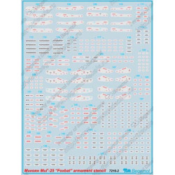 1:72 Begemot Decals 72-016 - Микоян МиГ-25 технические надписи