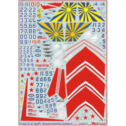 1:72 Begemot Decals 72-027 - Cухой Су-27, Су-27УБ 'Русские витязи' + покрасочные маски
