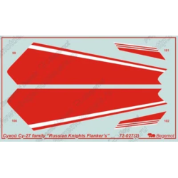 1:72 Begemot Decals 72-027 - Cухой Су-27, Су-27УБ 'Русские витязи' + покрасочные маски
