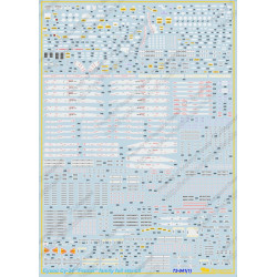 1:72 Begemot Decals 72-041 - Сухой Су-24 технические надписи