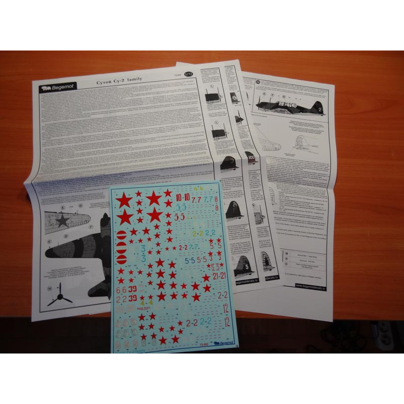 1:72 Begemot Decals 72-052 - Сухой Су-2