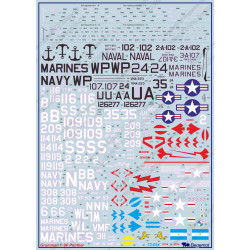 1:72 Begemot Decals 72-054 - Grumman F9F Panther
