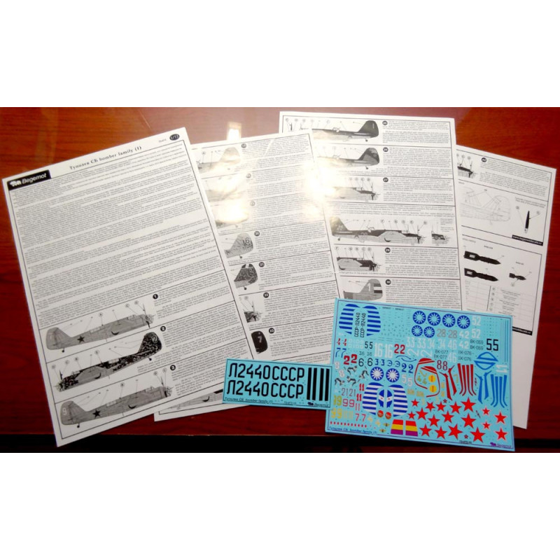 1:72 Begemot Decals 72-073 - Туполев СБ, часть 1