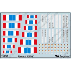 1:350 Begemot Decals 350-002 - ВМФ Франции / French NAVY