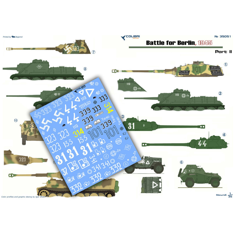 1:35 Colibri Decals 35051 - Battle for Berlin 1945, Part 2