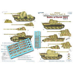 1:35 Colibri Decals 35095 - Pz.Kpfw.V Panter Ausf. D, Battle of Kursk 1943. Part 1