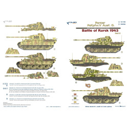 1:35 Colibri Decals 35096 - Pz.Kpfw.V Panter Ausf. D, Battle of Kursk 1943. Part 2