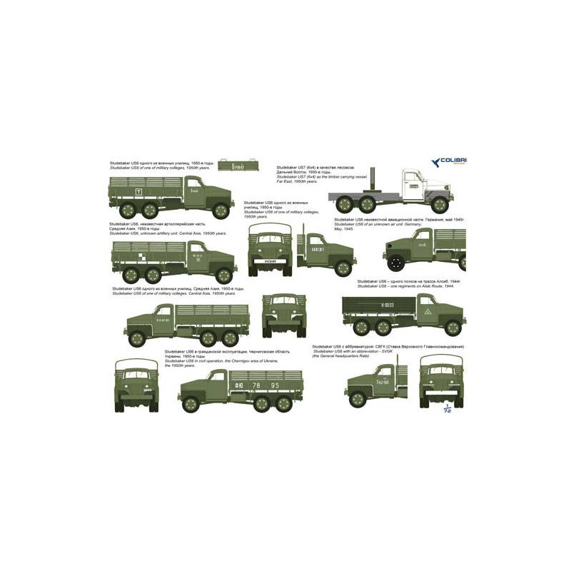 1:72 Colibri Decals 72025 - Studebaker US6 in Red Army. Part 2